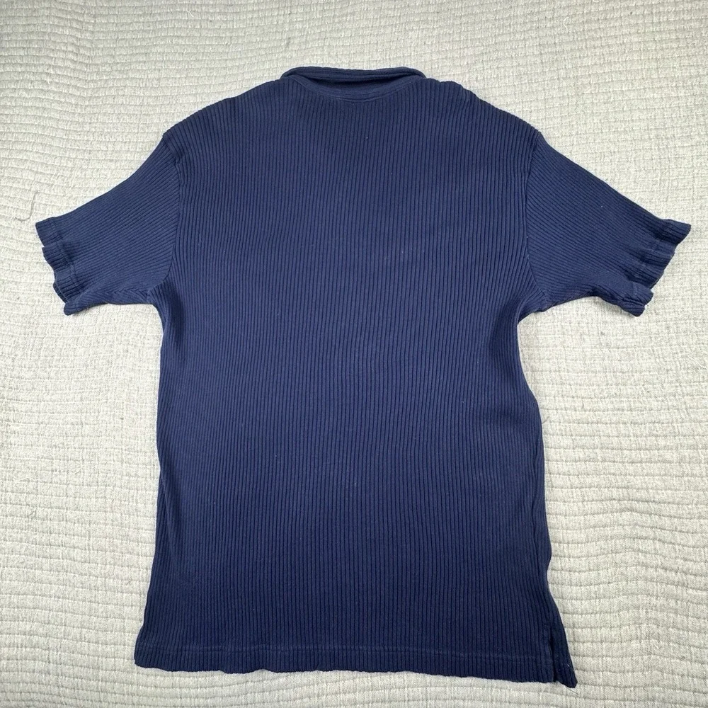 Vintage Polo Ralph Lauren 67 Jeans Shirt Co Men L Stretch Made in USA Blue Rugby